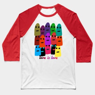 Love is love doodle art Baseball T-Shirt